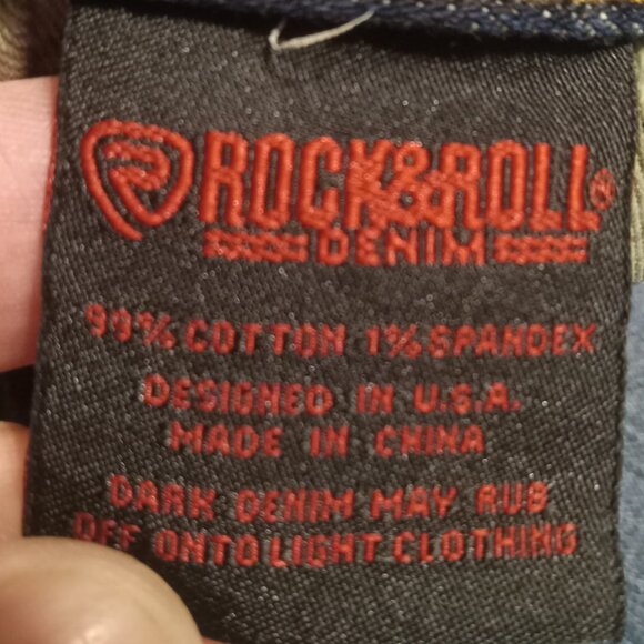 Rock & Roll Denim X Dale Brisby VTG '46 Revolver Slim Straight Jeans 44x38 - Picture 9 of 11